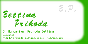 bettina prihoda business card